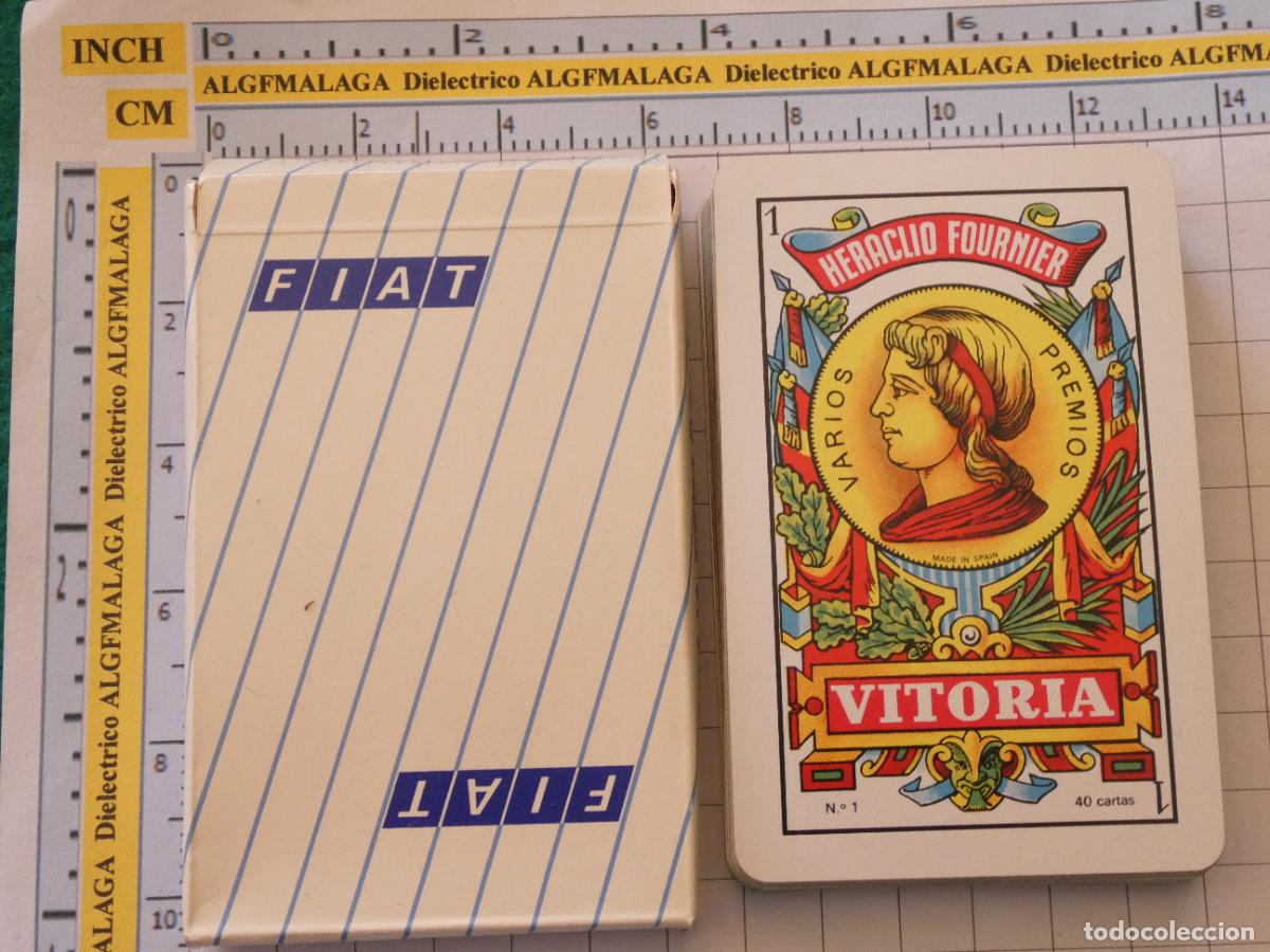 Playing Cards: BARAJA DE CARTAS ESPA&Ntilde;OLA. FOURNIER. COCHES FIAT. CURIOSA CAJA. 90GR