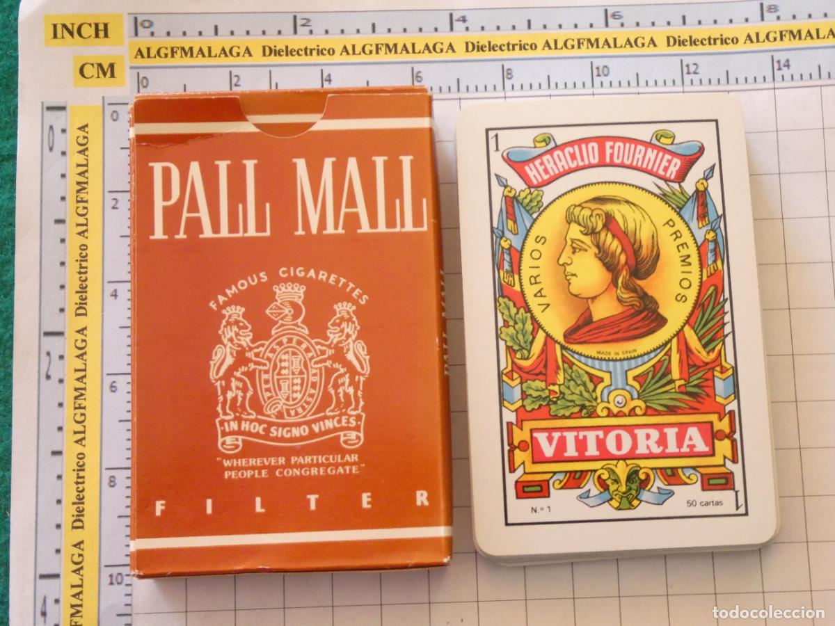 Playing Cards: BARAJA DE CARTAS ESPA&Ntilde;OLA. FOURNIER. PALL MALL TABACO CIGARROS. 80GR