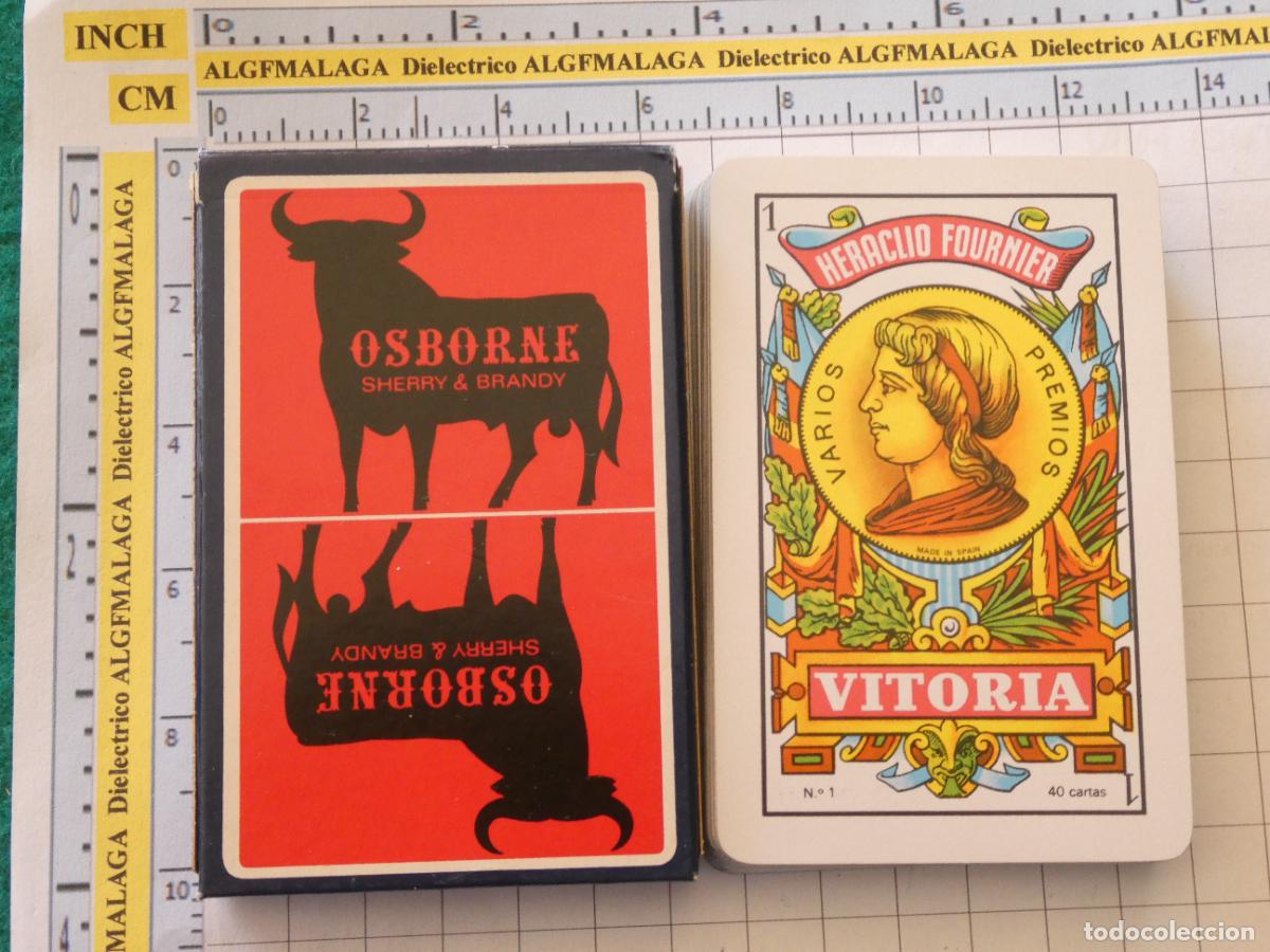 Playing Cards: BARAJA DE CARTAS ESPA&Ntilde;OLA. FOURNIER. BRANDY SHERRY TORO OSBORNE. 80GR