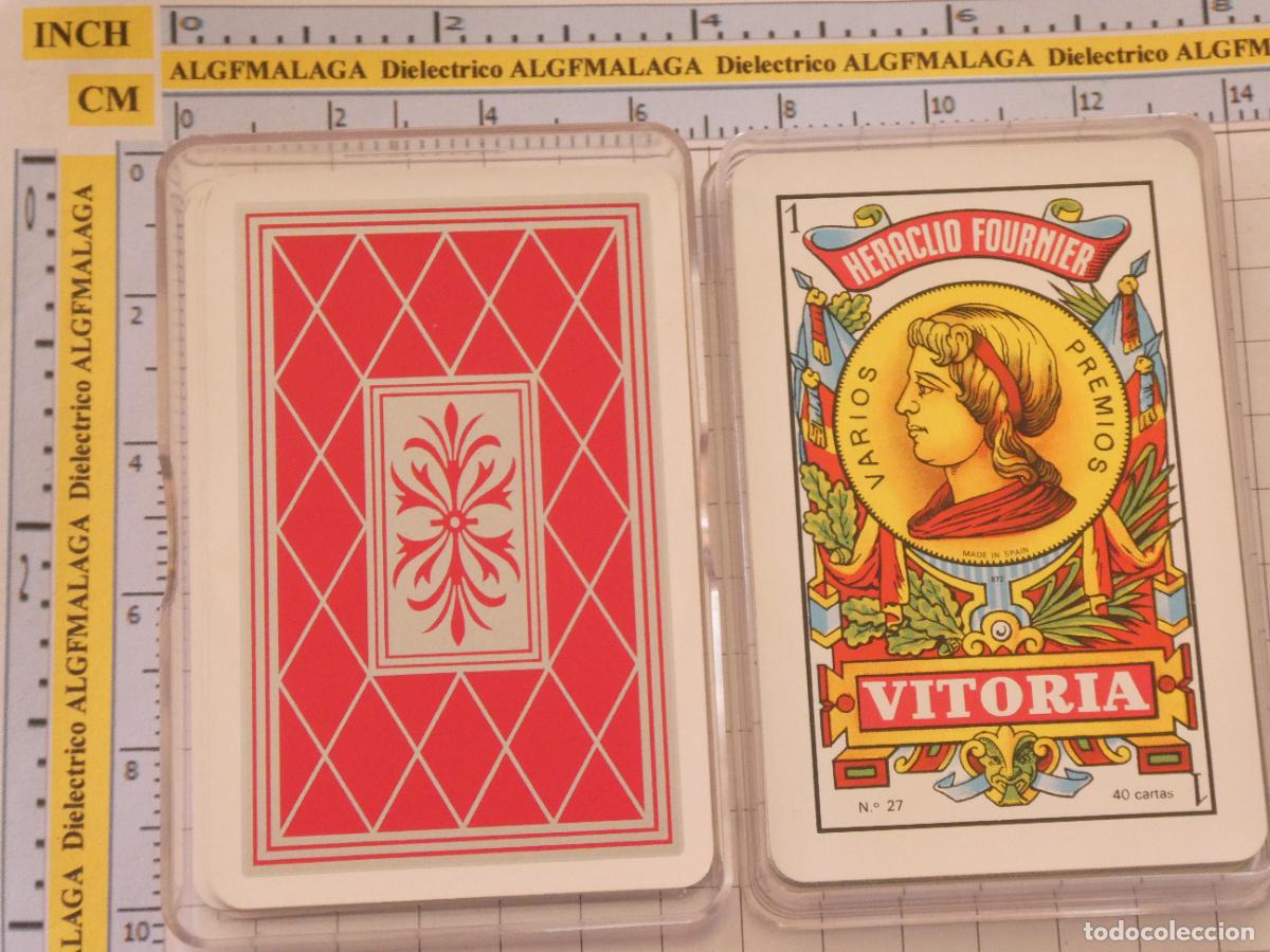 Barajas de cartas: BARAJA ESPA&Ntilde;OLA. FOURNIER. ESTAMPADO ROJO. 110GR
