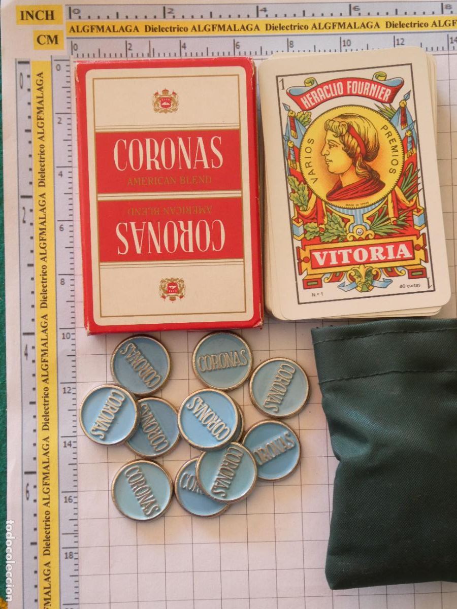 Barajas de cartas: BARAJA DE CARTAS ESPA&Ntilde;OLA. FOURNIER. CORONAS CIGARROS TABACO. 10 AMARRACOS. 150GR
