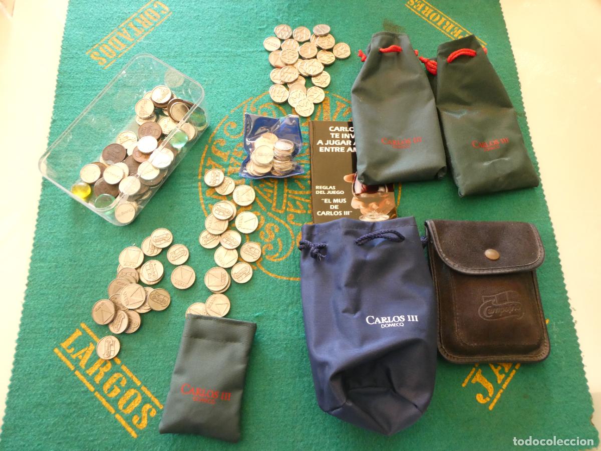 Barajas de cartas: SET UNOS 120 AMARRACOS JUEGO MUS, FUNDAS BARAJAS, TAPETE. 1KG