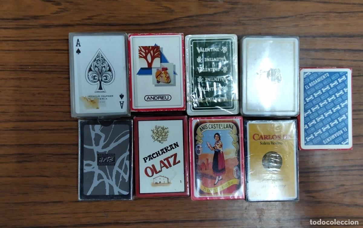 Barajas de cartas: LOTE DE NUEVE BARAJAS CON PUBLICIDAD VARIADAS DIFERENTES , ESPECIAL COLECCIONISTAS