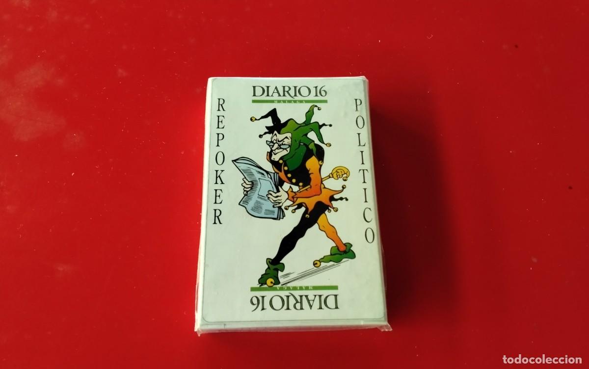 Barajas de cartas: MALAGA BARAJA POKER &rdquo;REPOKER POLITICO&rdquo; DE DIARIO 16 PRECINTADA ESPECIAL COLECCIONISTAS