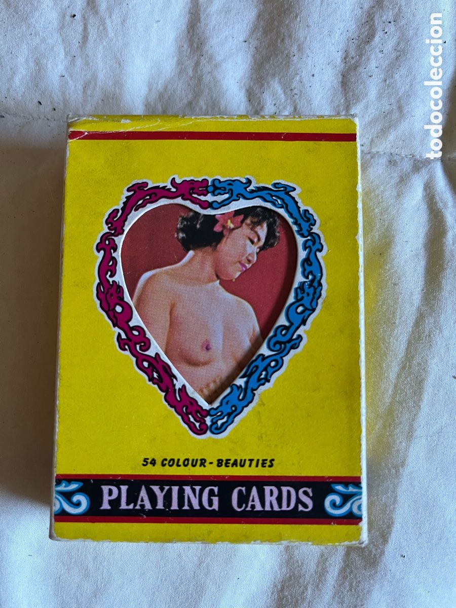Barajas de cartas: Baraja Erotica a&ntilde;os 70 80 con caja