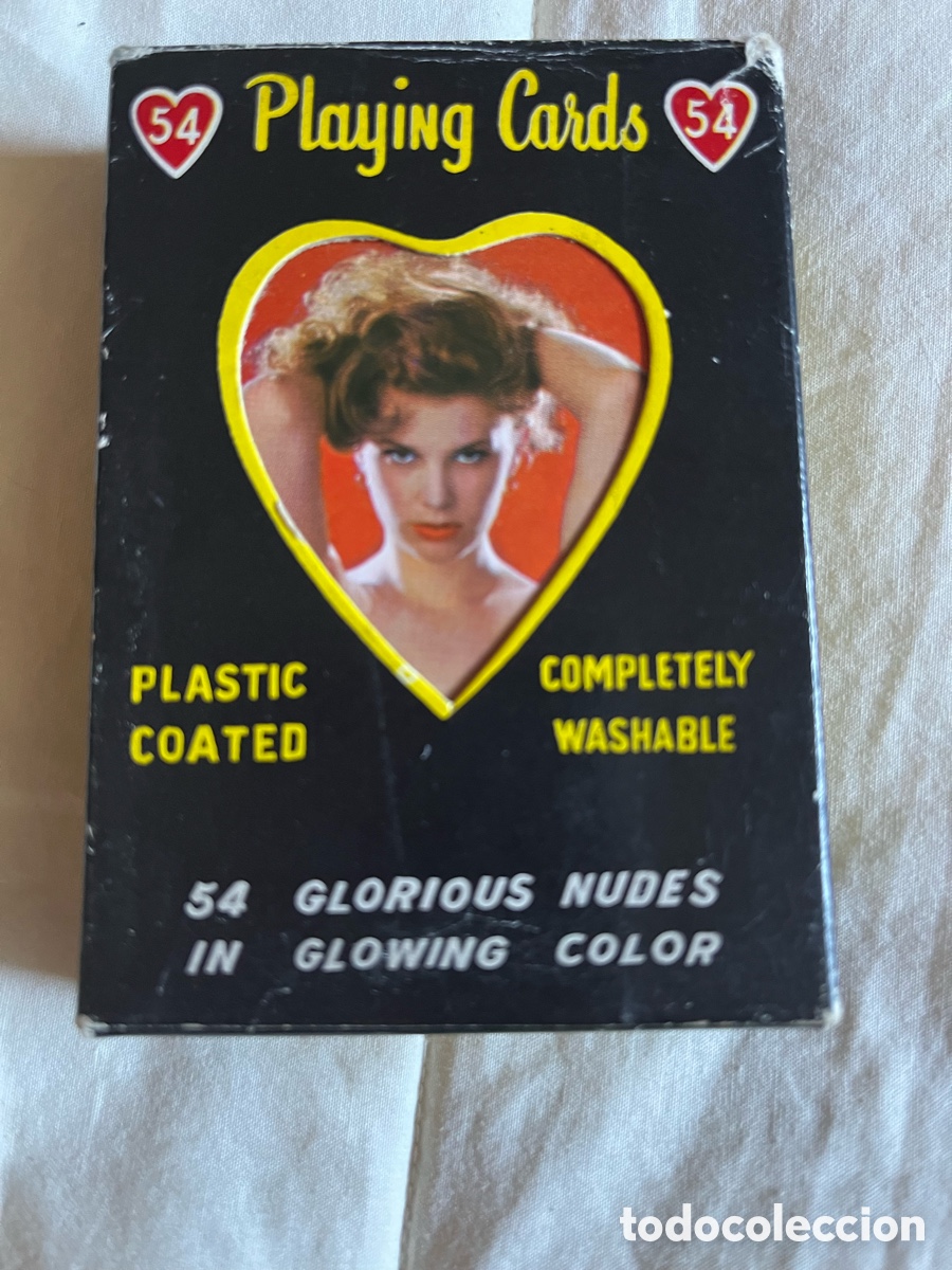 Barajas de cartas: Baraja Erotica a&ntilde;os 70 80 con caja