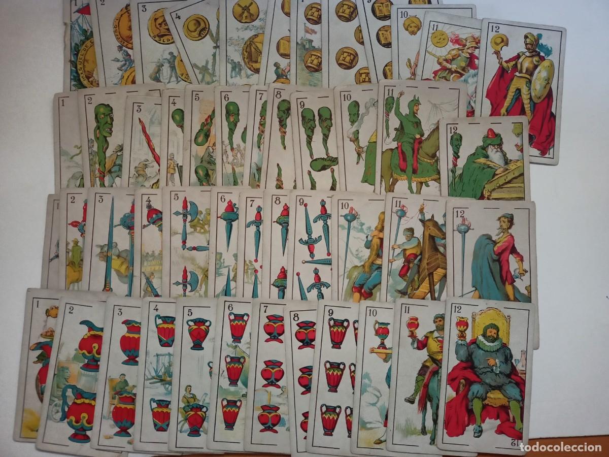 Barajas de cartas: ANTIGUA BARAJA DON QUIJOTE COMPLETA (48 NAIPES) DE &rdquo;MAGATZEMS JORBA&rdquo;