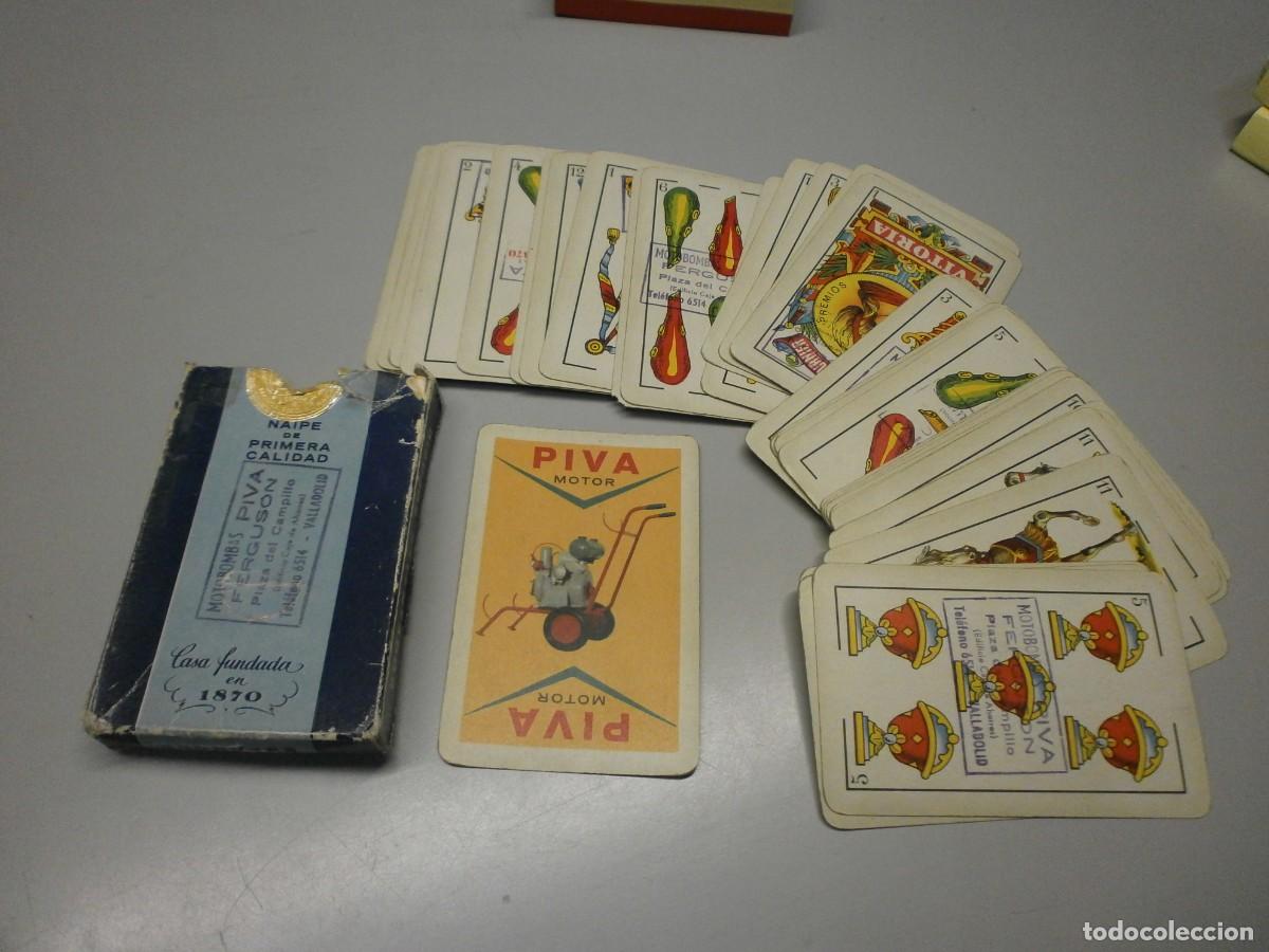 Playing Cards: antigua baraja fournier publicidad piva motor plaza campillo valladolid