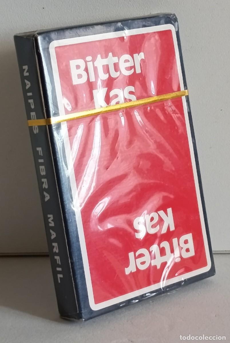 Barajas de cartas: Baraja Naipe espa&ntilde;ol Fournier Nueva. Publicidad Bitter KAS