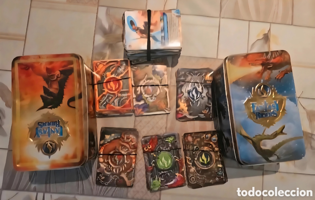 Mazzi di carte: LOTE 195 CARTAS FANTASY RIDERS PANINI 1&ordf; SERIE + GU&Iacute;A OFICIAL + ESPECIALES Y 2 MEGACAJAS