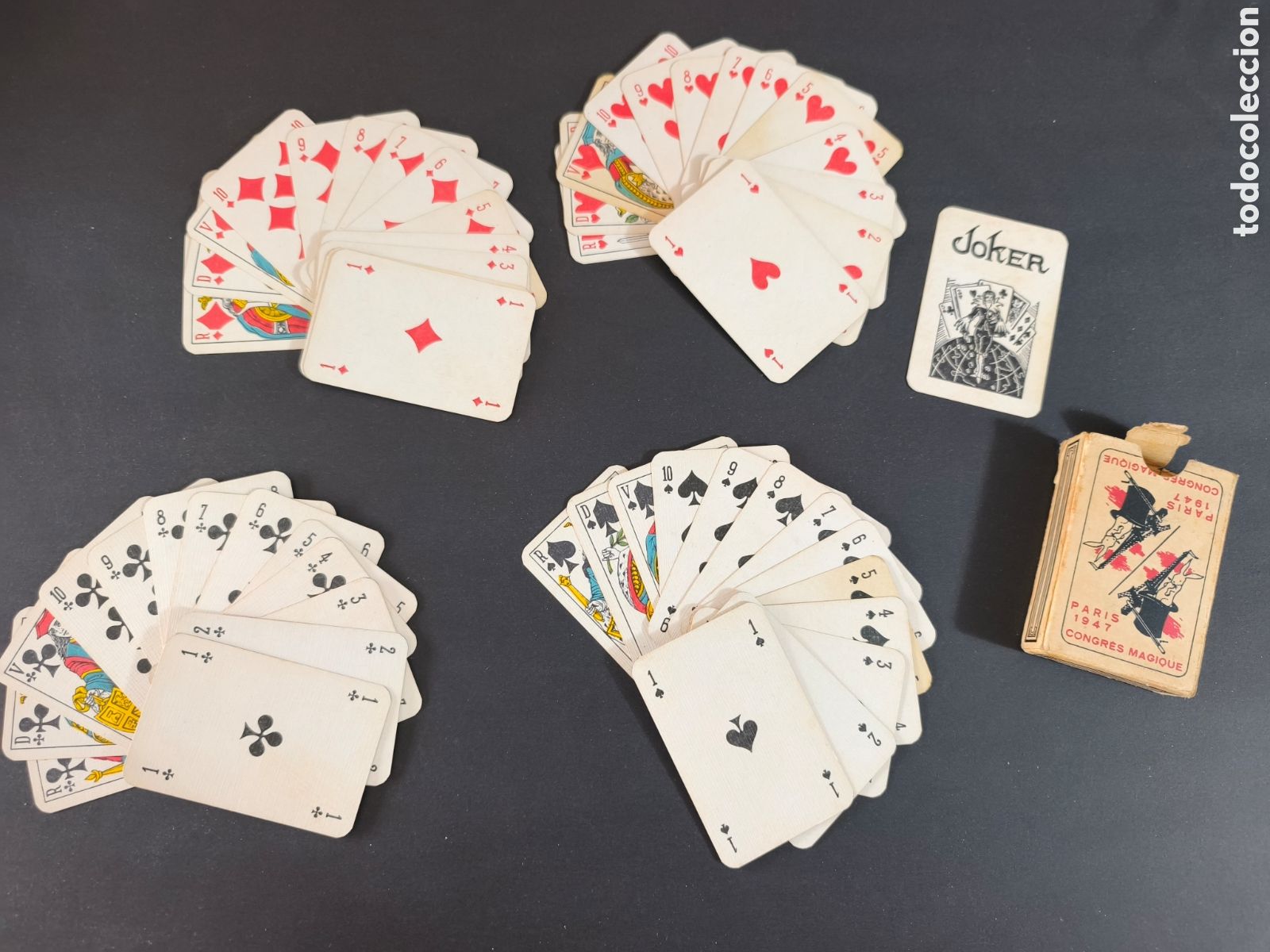 Playing Cards: BARAJA NAIPES CONGRES MAGIQUE PARIS 1947