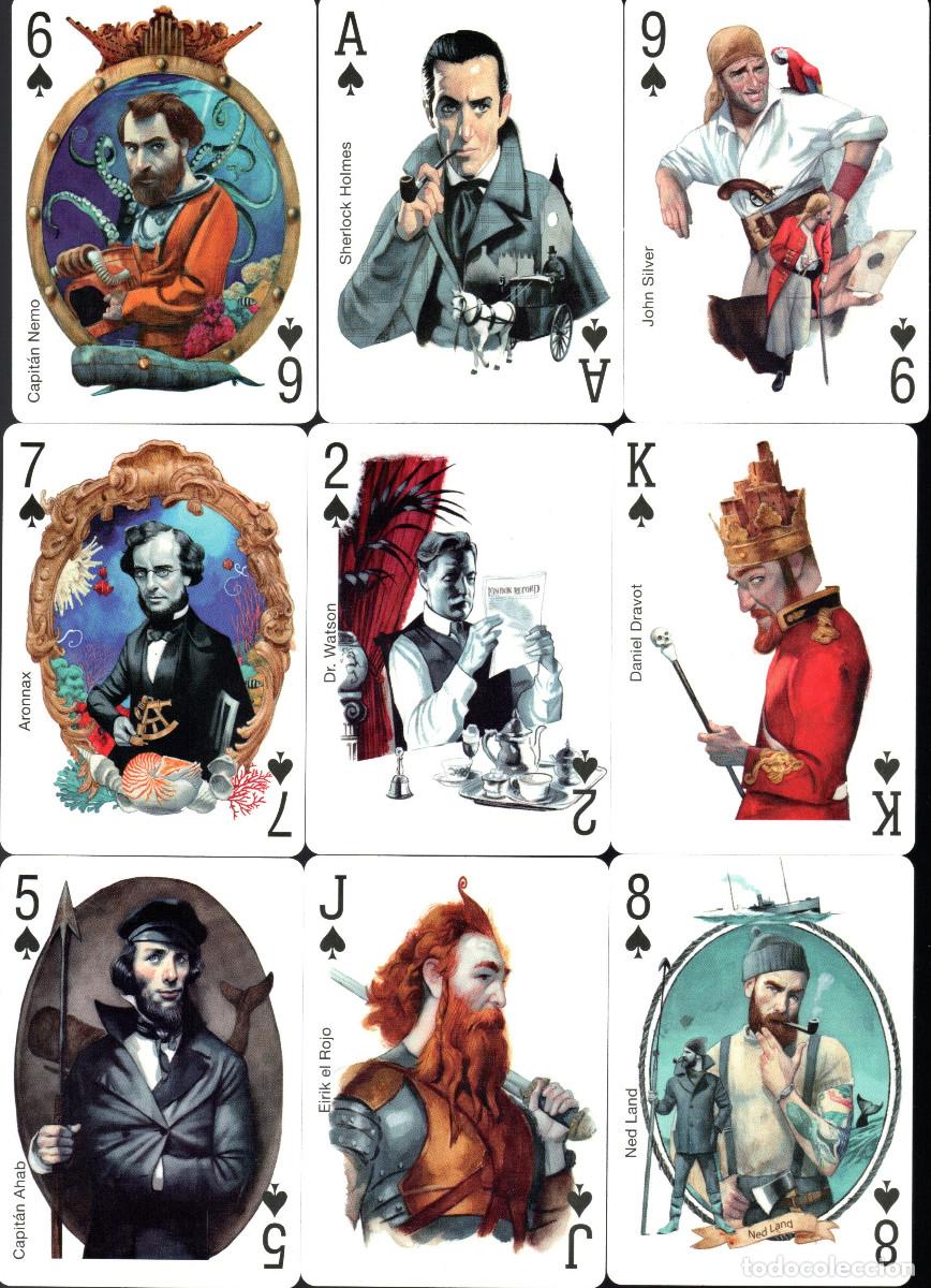 Barajas de cartas: BARAJA ESPECIAL CARICATURAS DE PERSONAJES LITERARIOS-FOURNIER-A&Ntilde;O 2025