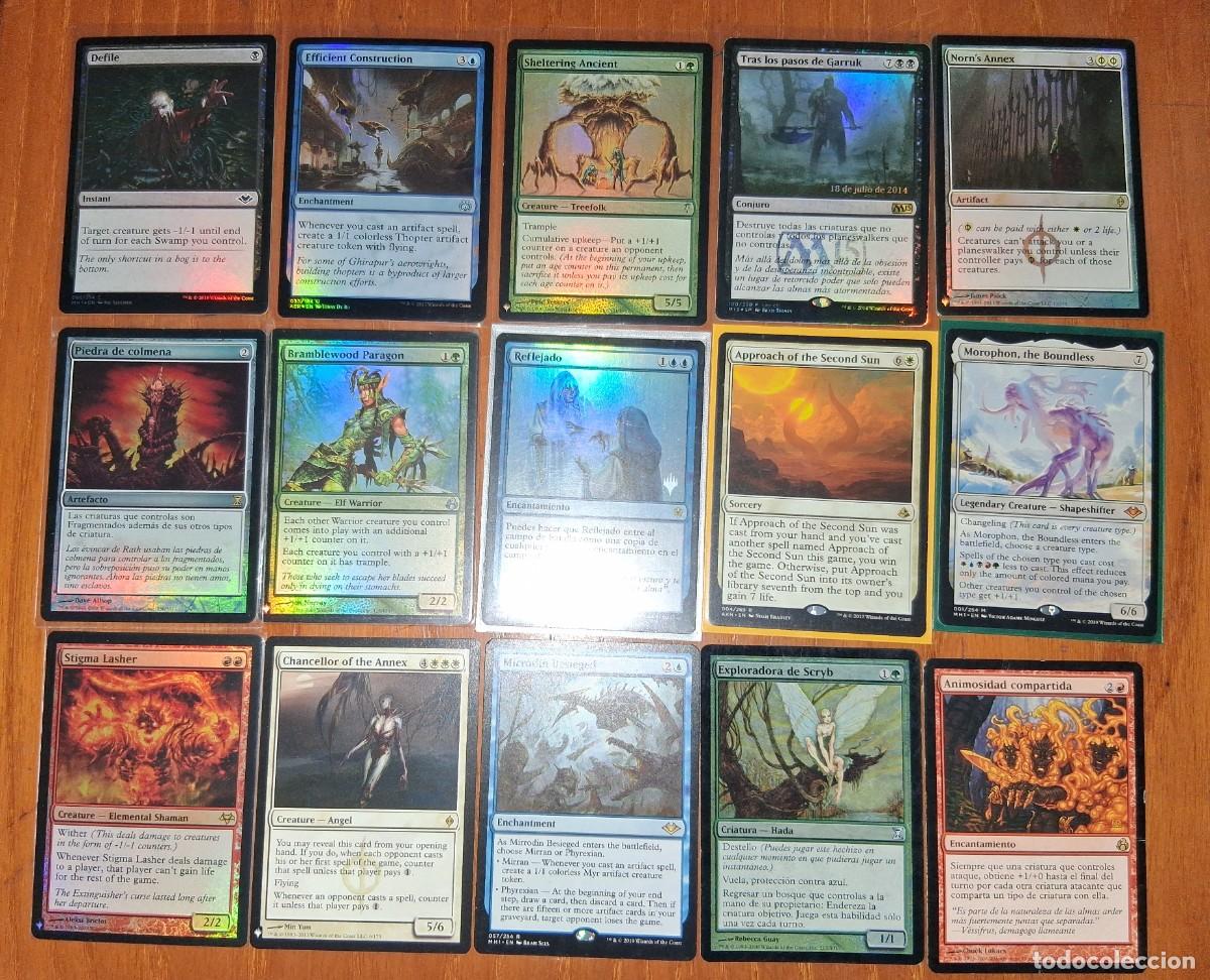 Barajas de cartas: Lote Cartas Magic MTG - Pool de Commander (Demonic Tutor, Atraxa Foil, etc.) Foils, Golds, Specials