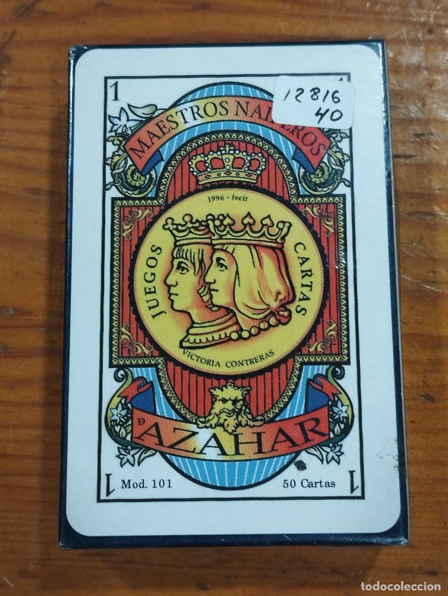 Barajas de cartas: NAIPES AZAHAR MOD. 101 &rdquo;MAESTROS NAIPEROS&rdquo;. SIN DESPRECINTAR.