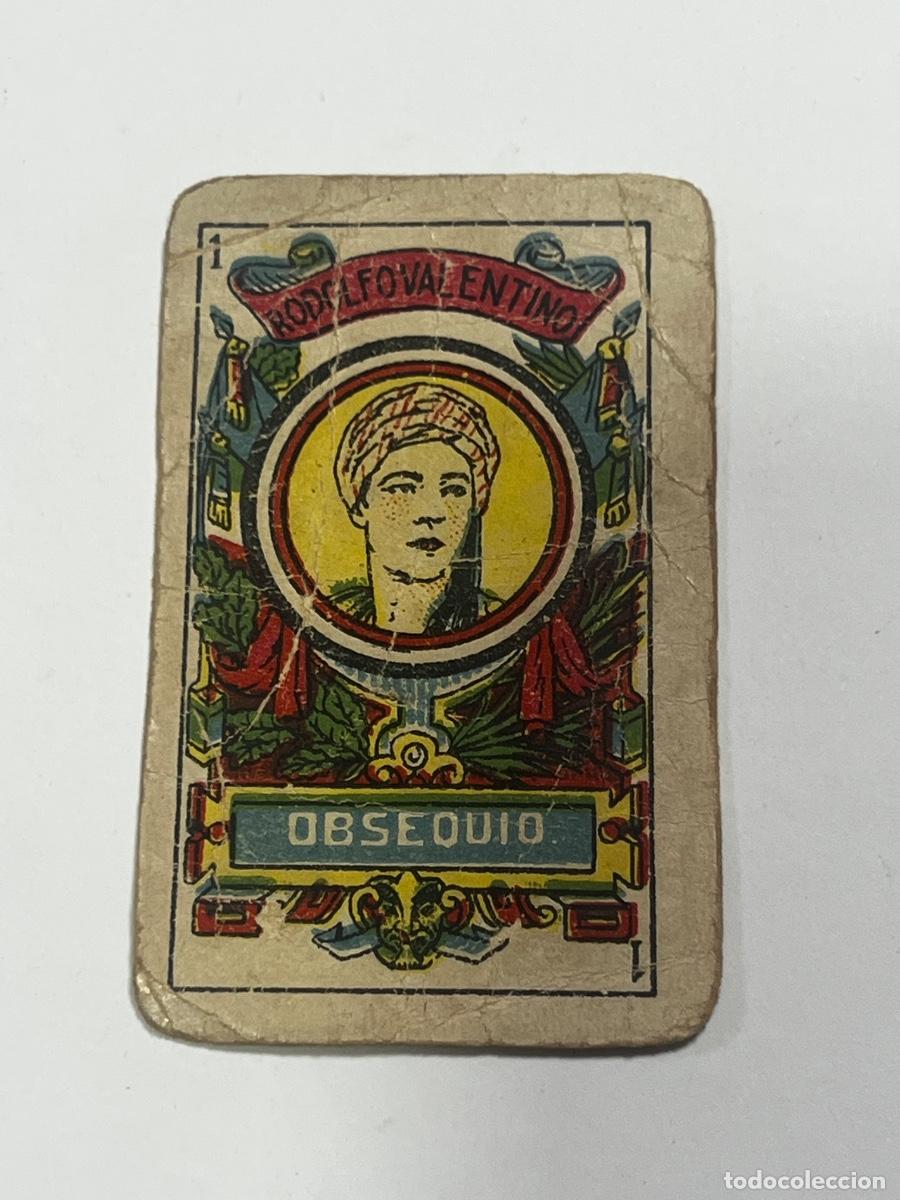 Barajas de cartas: CARTA ESPA&Ntilde;OLA. RODOLFOVALENTINO . COMPA&Ntilde;&Iacute;A MANUFACTURA. NACIONAL.