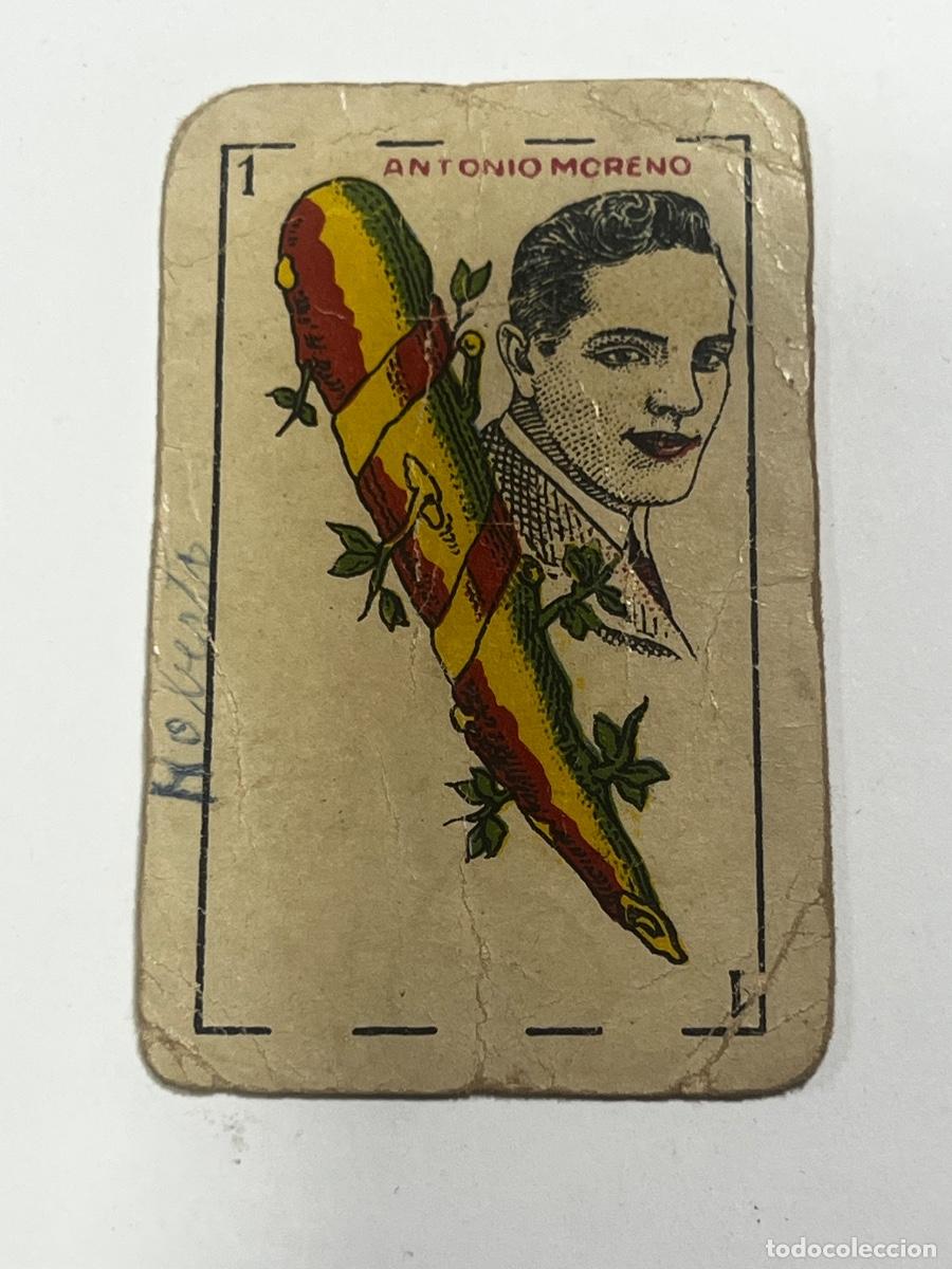 Barajas de cartas: CARTA ESPA&Ntilde;OLA. ANTONIO MORENO . COMPA&Ntilde;&Iacute;A MANUFACTURA. NACIONAL.