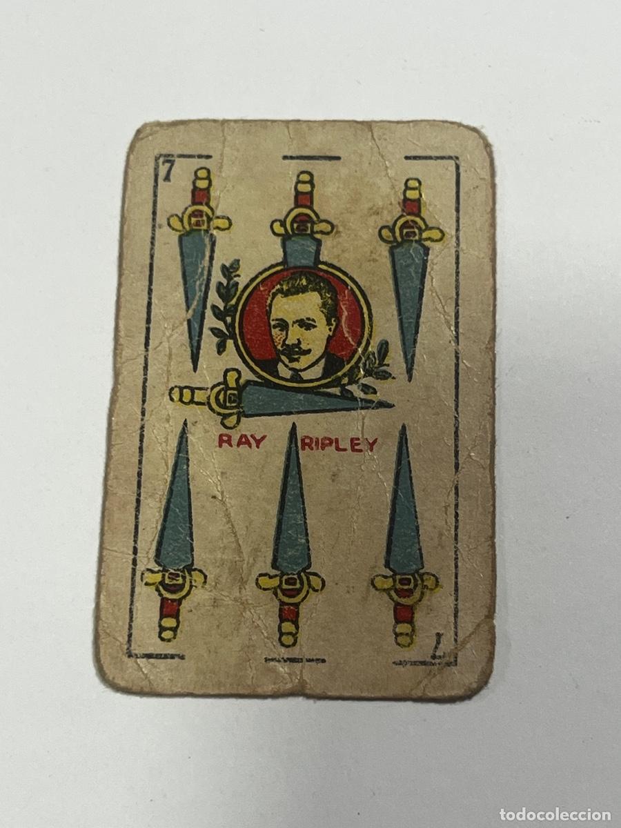 Barajas de cartas: CARTA ESPA&Ntilde;OLA. RAY RIPLEY. COMPA&Ntilde;&Iacute;A MANUFACTURA. NACIONAL.