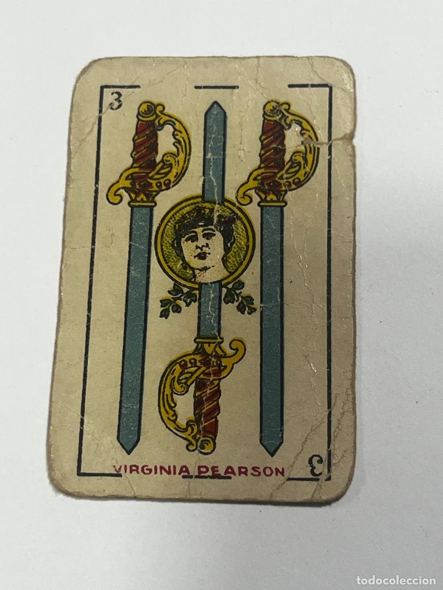 Barajas de cartas: CARTA ESPA&Ntilde;OLA. VIRGINIA PEARSON. COMPA&Ntilde;&Iacute;A MANUFACTURA. NACIONAL.