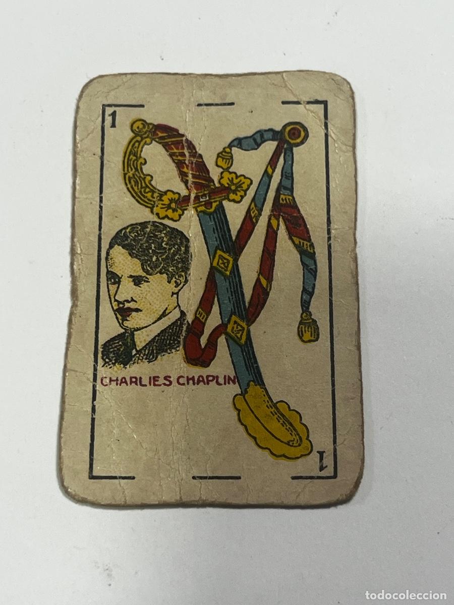Barajas de cartas: CARTA ESPA&Ntilde;OLA. CHARLIES CHAPLIN. COMPA&Ntilde;&Iacute;A MANUFACTURA. NACIONAL.