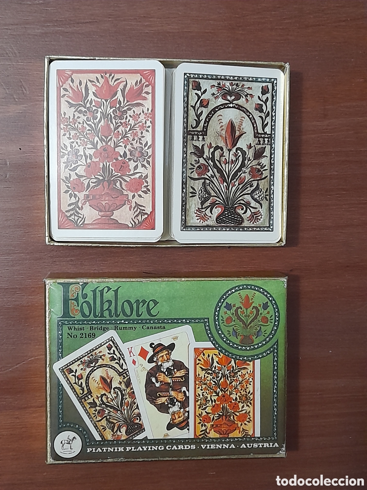 Barajas de cartas: Dos juegos completos de cartas de poker, trajes austriacos