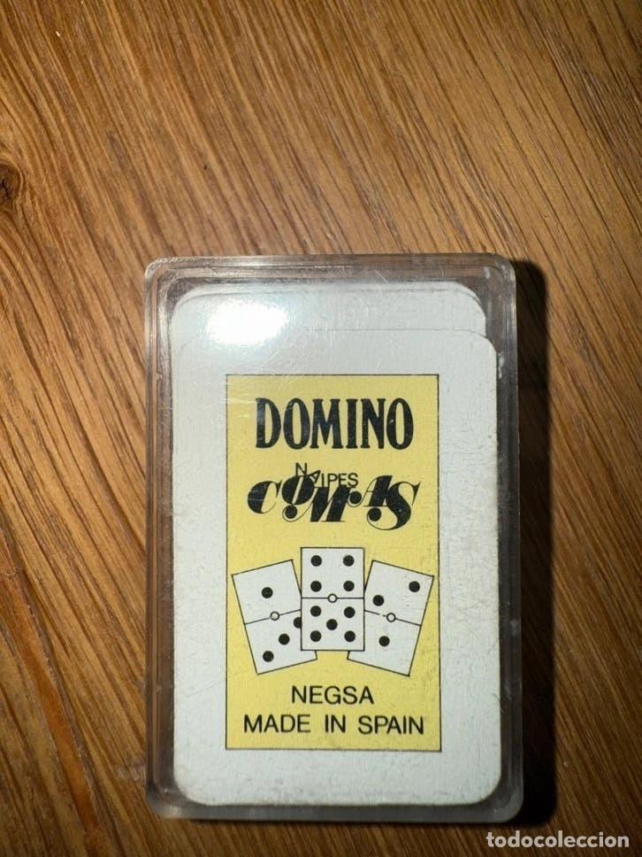 Barajas de cartas: Baraja miniatura Domin&oacute; Naipes Comas NEGSA Barcelona vintage
