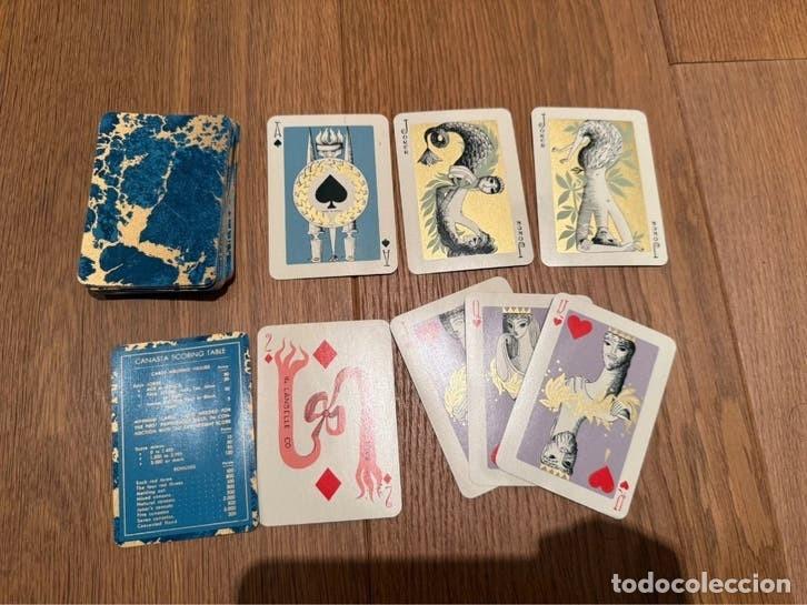 Barajas de cartas: Baraja Paul Mathison The Lanselle Co mitolog&iacute;a griega Made in Spain a&ntilde;os 50 dorada