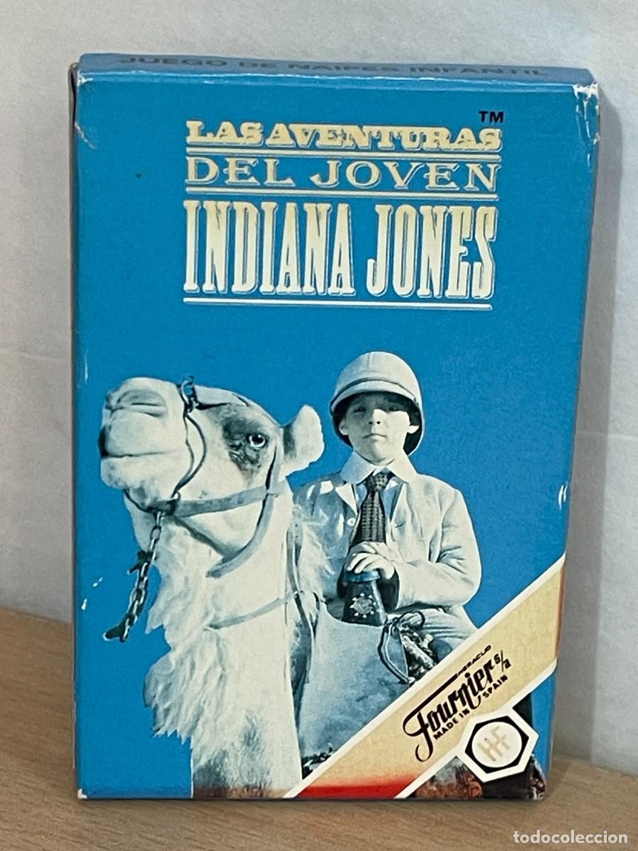 Barajas de cartas: Baraja Cartas LAS AVENTURAS DEL JOVEN INDIANA JONES a&ntilde;o 1992 Made in Spain Heraclio Fournier naipes