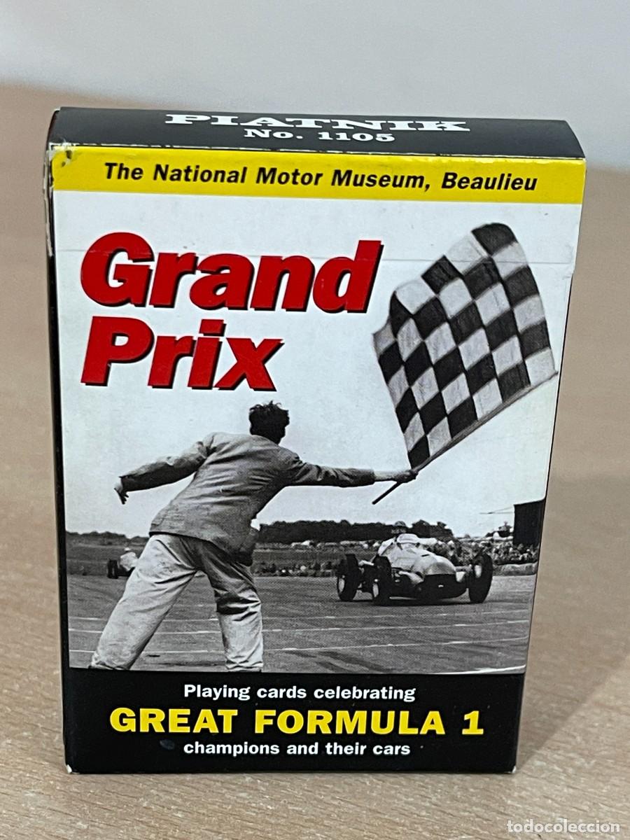 Barajas de cartas: Baraja P&oacute;ker GRAND PRIX Piatnik N&ordm; 1105 The National Motor Museum 1997 Playing Cards naipes cartas