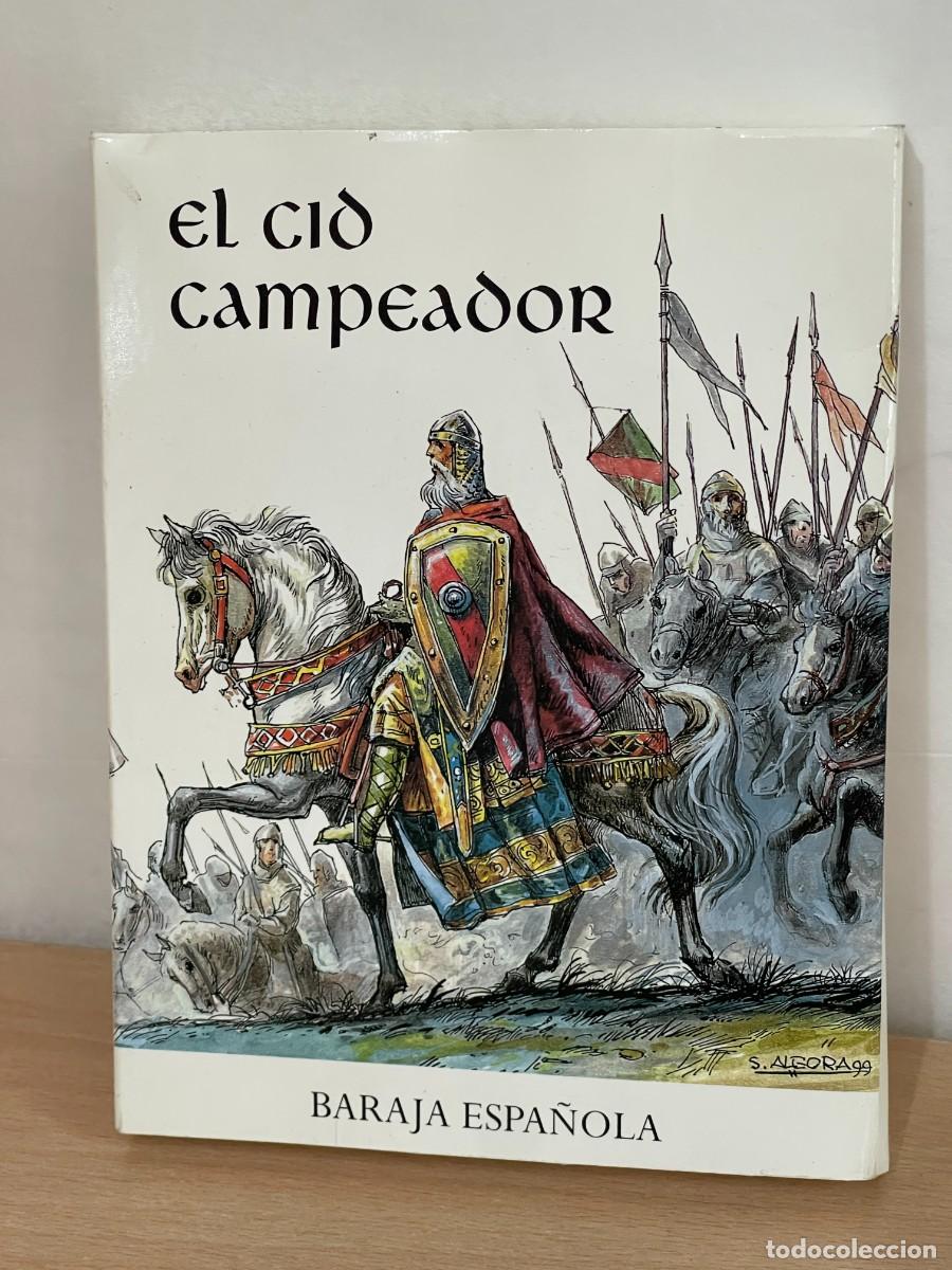 Barajas de cartas: Baraja Espa&ntilde;ola conmemorativa muerte EL CID CAMPEADOR 1099-1999 naipes Heraclio Fournier Caja Burgos