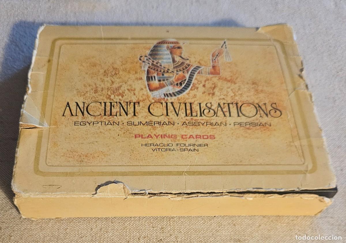 Barajas de cartas: Barajas ANCIENT CIVILISATIONS Heraclio Fournier poker Egipcia Sumeria Asiria Babilonia