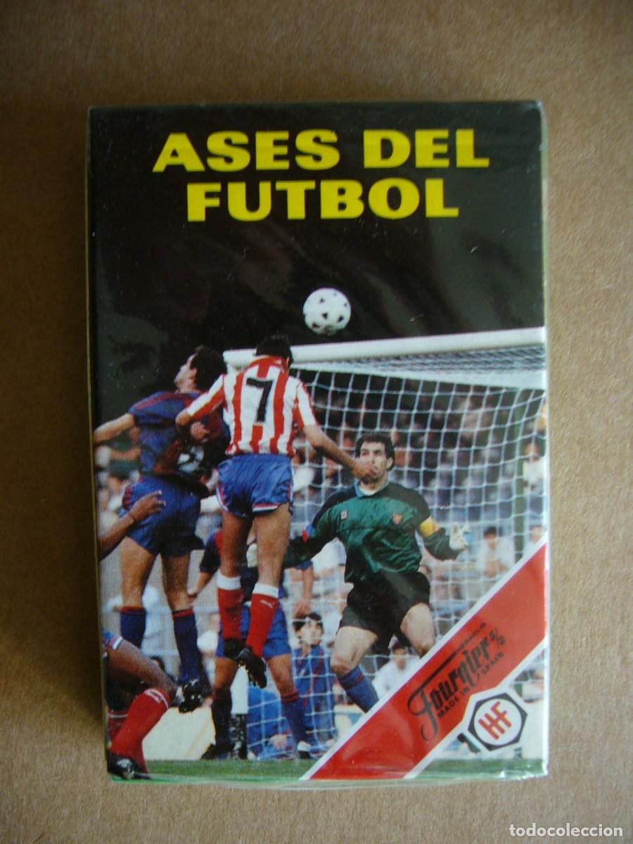 Barajas de cartas: BARAJA ASES DEL F&Uacute;TBOL NUEVA Y PRECINTADA