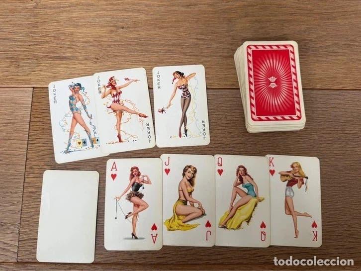 Barajas de cartas: Baraja vintage Pin-Up Glamour Girls a&ntilde;os 50 Van Genechten Turnhout Heinrich Schwartz