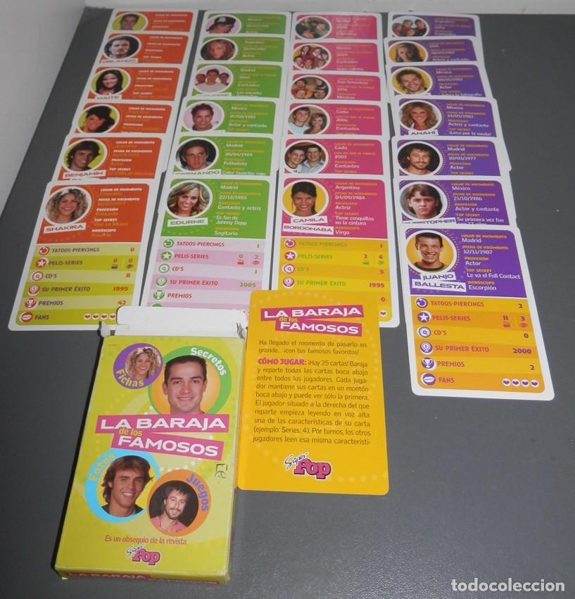 Barajas de cartas: BARAJA DE LOS FAMOSOS - SUPER POP