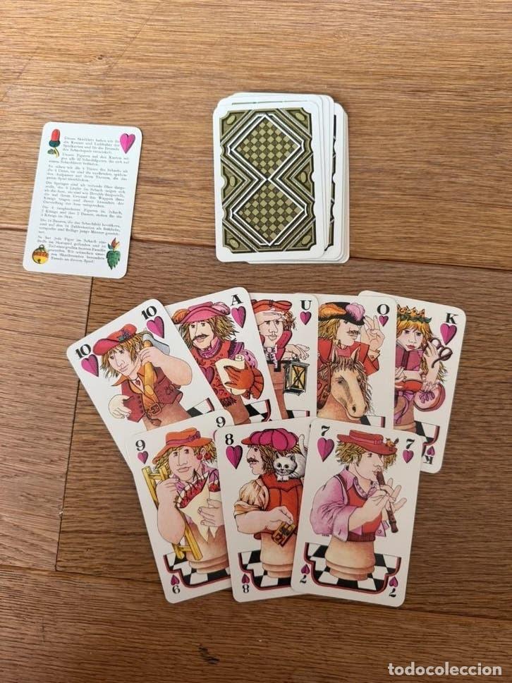 Barajas de cartas: Baraja Schach-Skat tema ajedrez Altenburger Spielkartenfabrik DDR a&ntilde;os 80