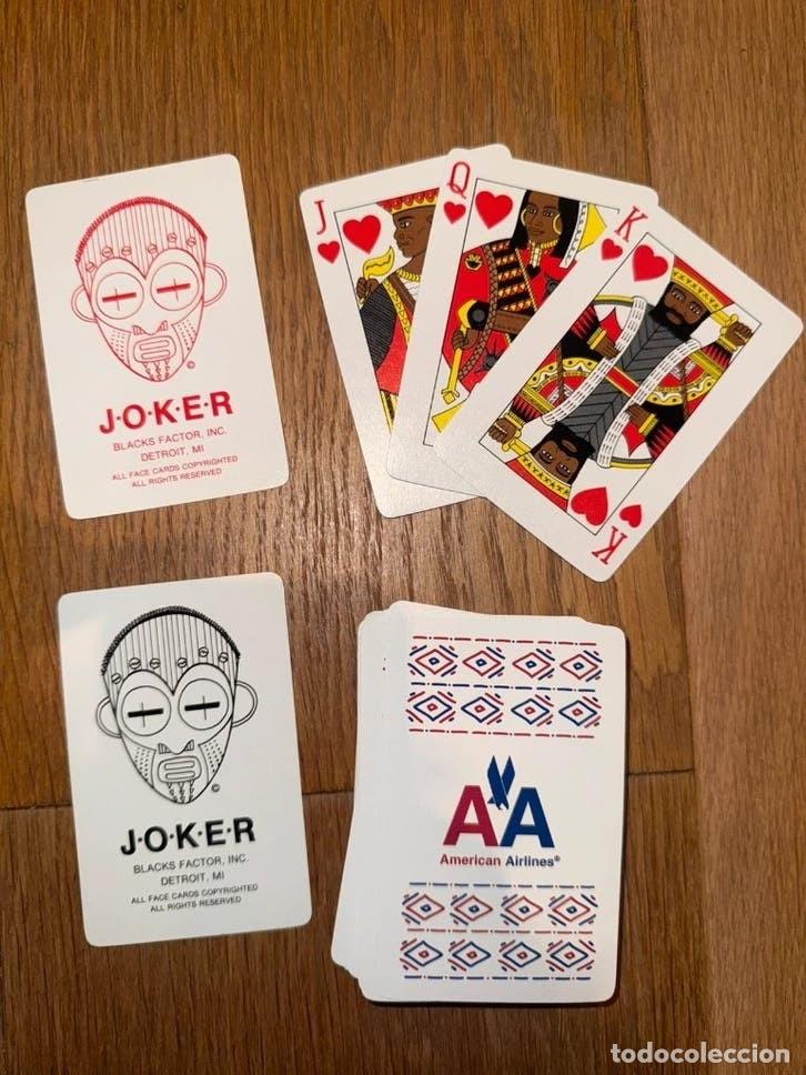 Barajas de cartas: Baraja publicitaria American Airlines Blacks Factor Detroit figuras afro