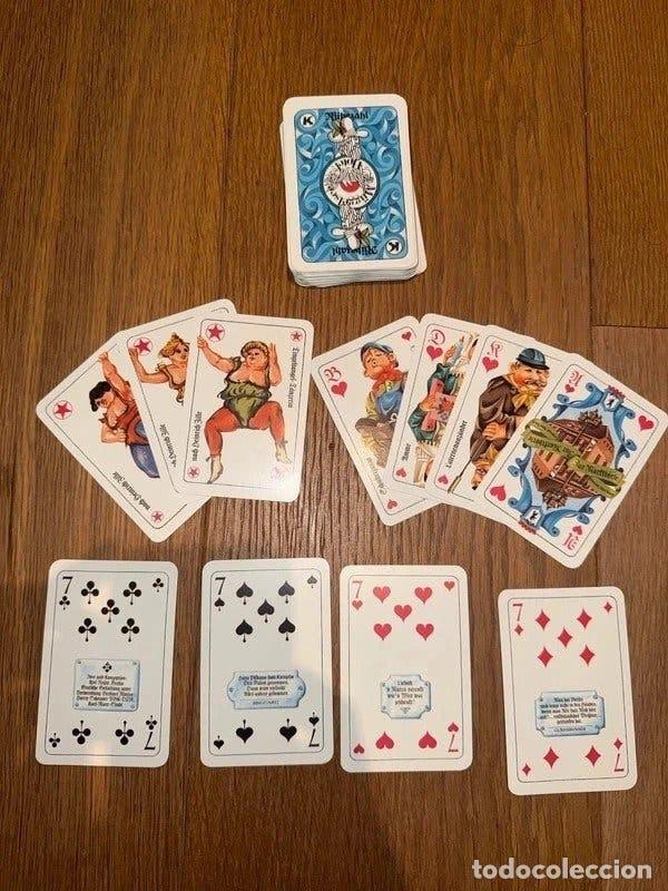 Barajas de cartas: Baraja publicitaria DDR viejo Berl&iacute;n Heinrich Zille Skat Harry Scheuner