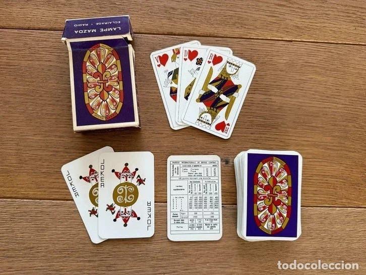 Barajas de cartas: Baraja publicitaria vintage Lampe Mazda &Eacute;clairage Radio