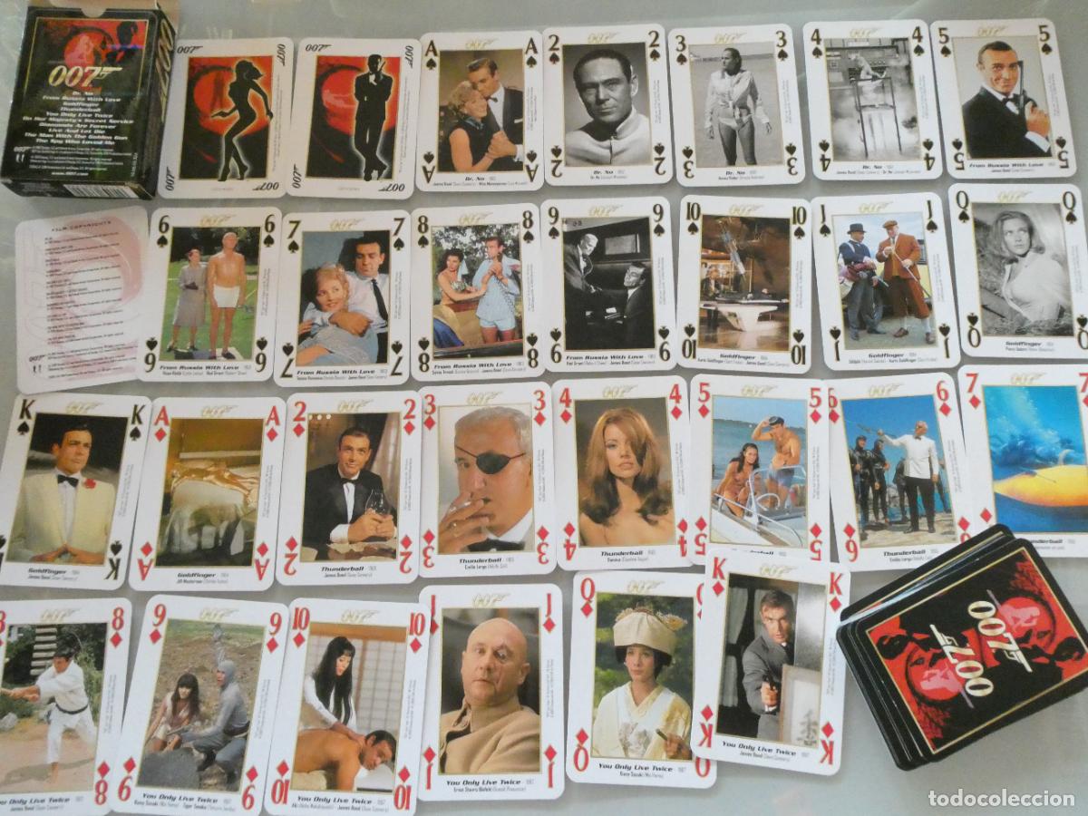 Barajas de cartas: BARAJA DE CARTAS P&Oacute;KER. CINE PRIMERAS 10 PEL&Iacute;CULAS JAMES BOND 007 ROGER MOORE SEAN CONNERY. 100GR