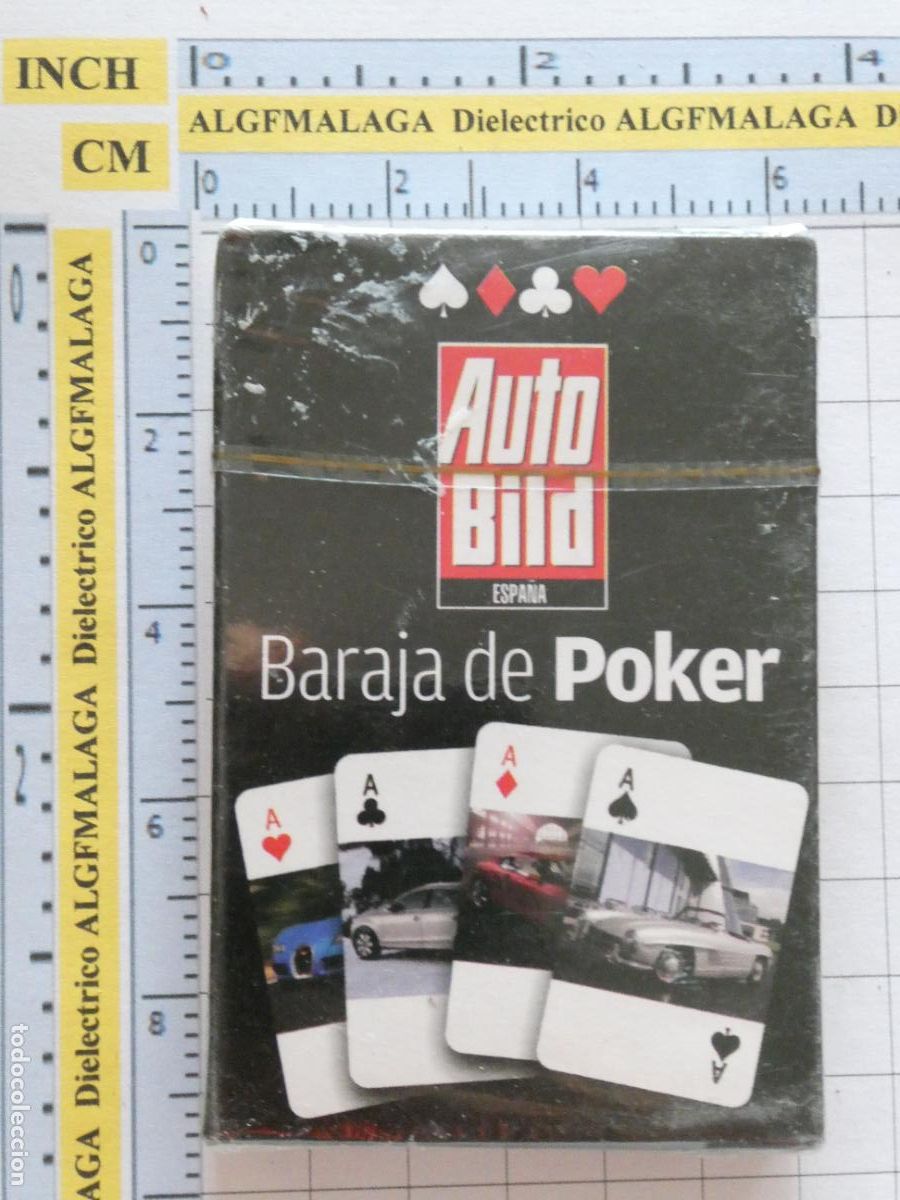 Barajas de cartas: BARAJA DE CARTAS P&Oacute;KER. REVISTA COCHES AUTO BILD ESPA&Ntilde;A. PRECINTADA. 100GR