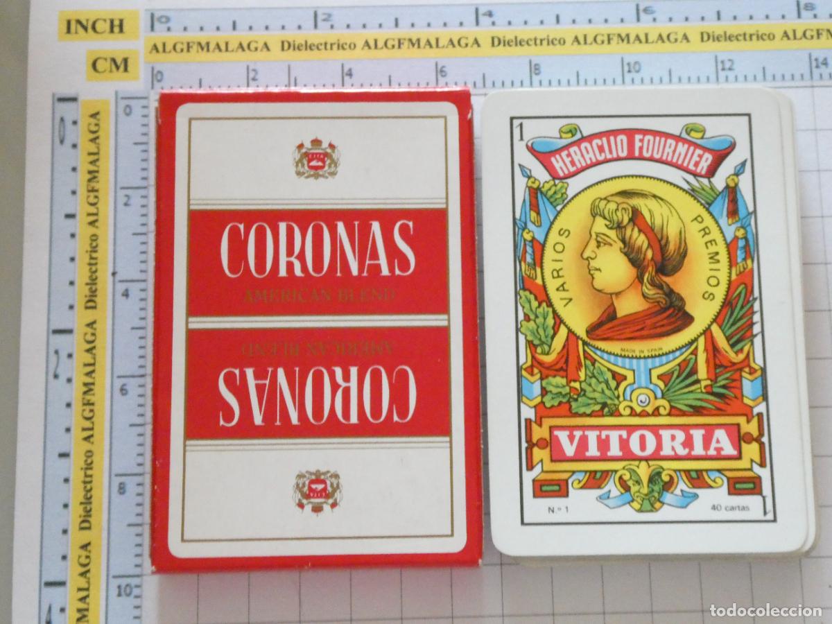 Barajas de cartas: BARAJA DE CARTAS ESPA&Ntilde;OLA. FOURNIER. CORONAS CIGARROS TABACO. 90GR