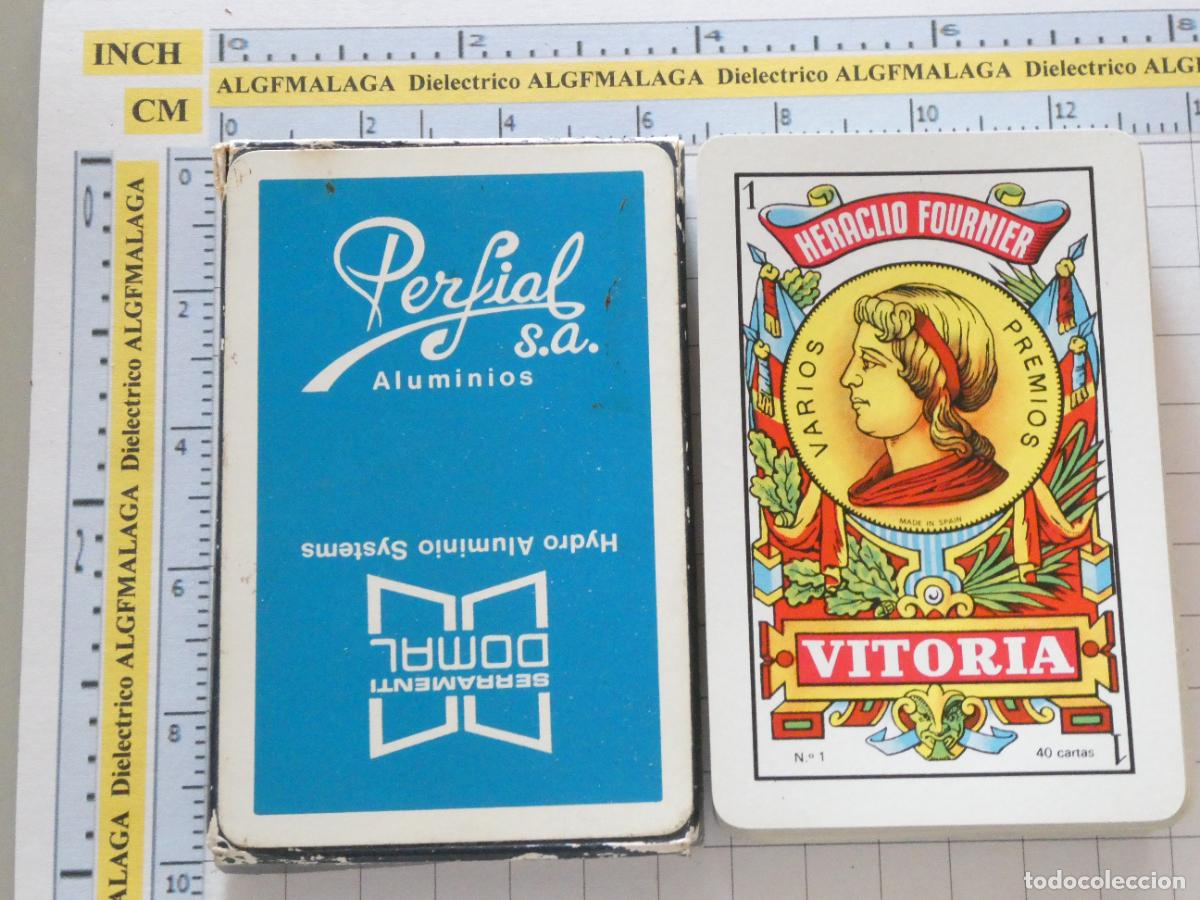Barajas de cartas: BARAJA DE CARTAS ESPA&Ntilde;OLA. FOURNIER. PERFIAL S.A. ALUMINIOS SERRAMENTI DOMAL. 80GR