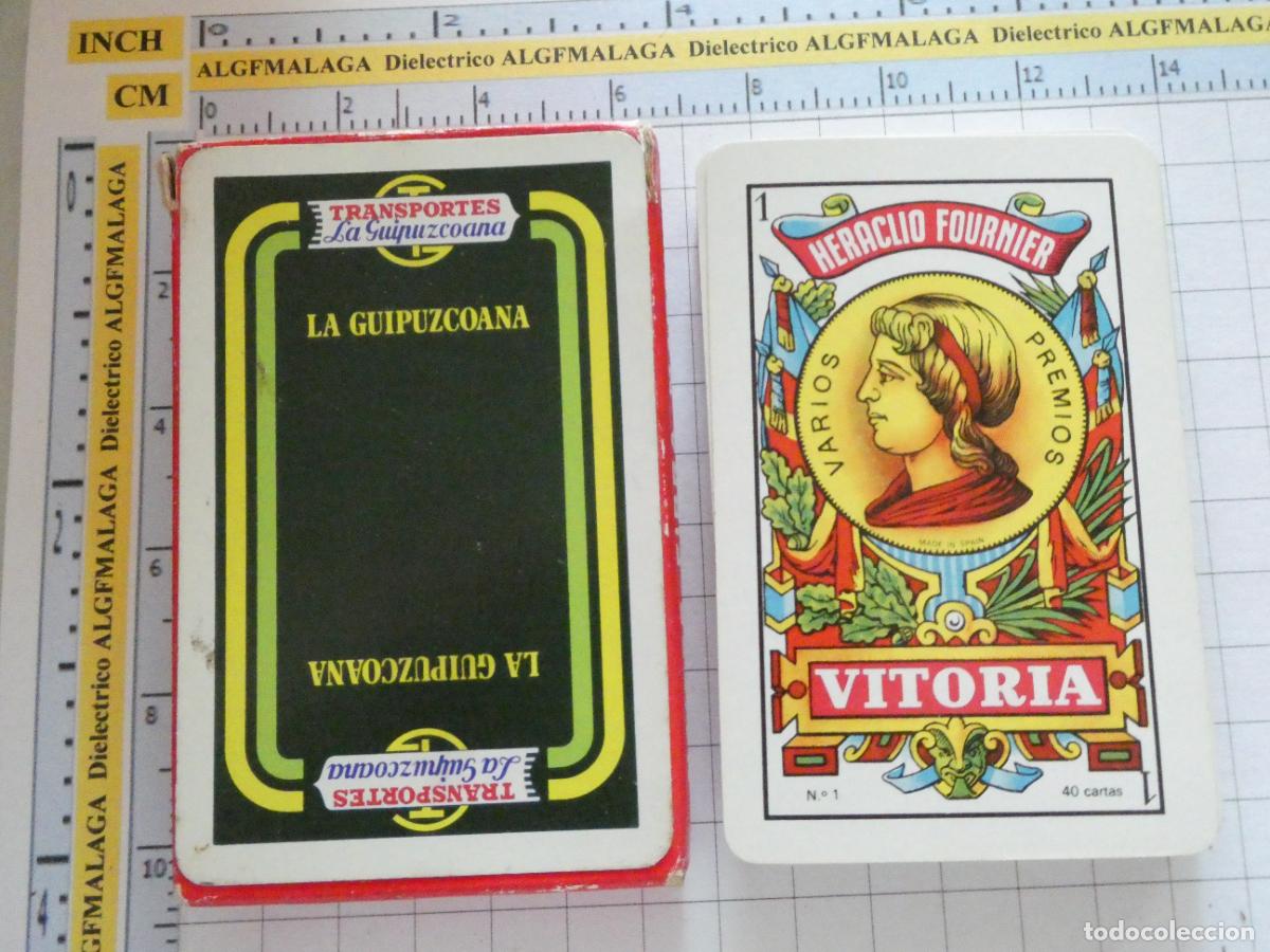 Barajas de cartas: BARAJA DE CARTAS ESPA&Ntilde;OLA. FOURNIER. TRANSPORTES LA GUIPUZCOANA . 90GR