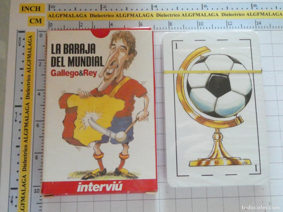Barajas de cartas: BARAJA DE CARTAS ESPA&Ntilde;OLA. MUNDIAL F&Uacute;TBOL GALLEGO Y REY. INTERVIU . 80GR