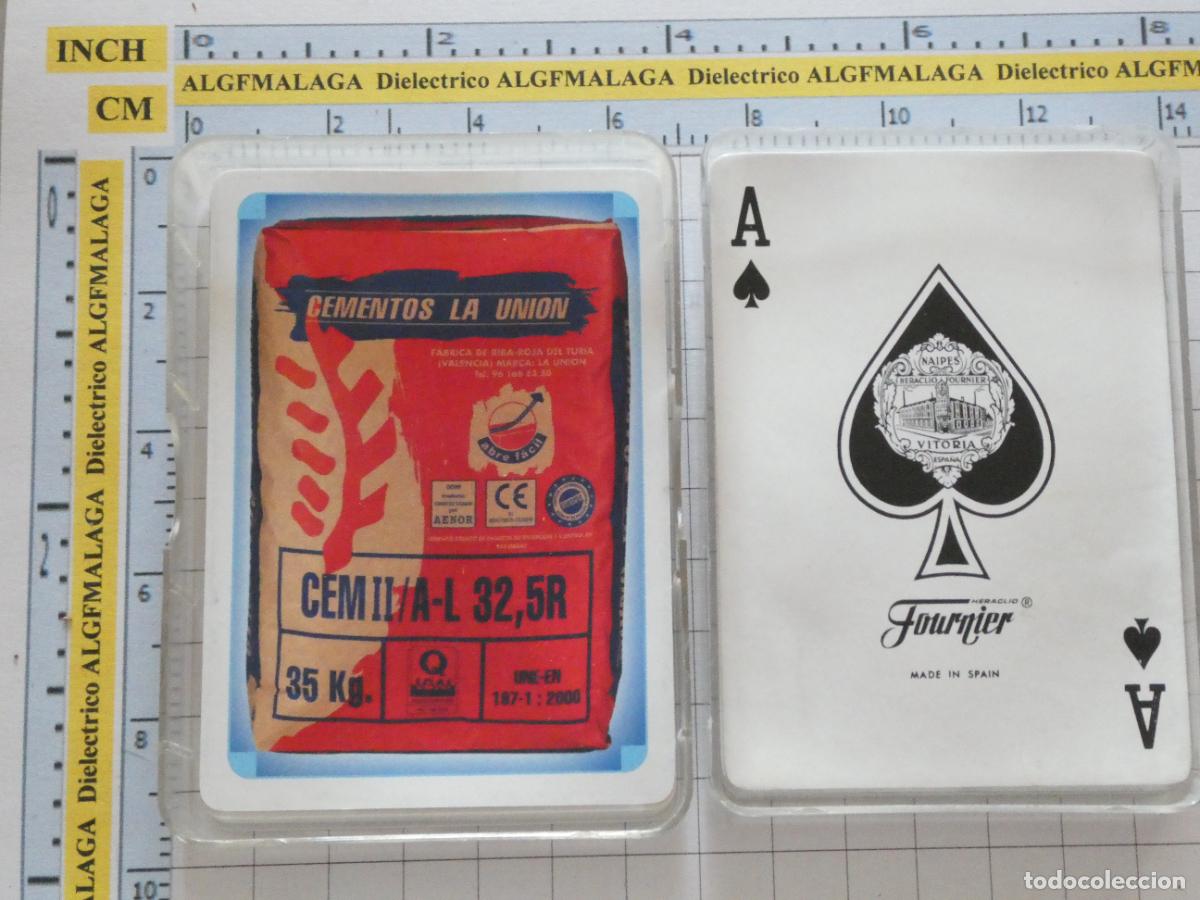 Barajas de cartas: BARAJAS DE CARTAS DE P&Oacute;KER. FOURNIER. CEMENTOS LA UNI&Oacute;N RIBAROJA DEL TURIA VALENCIA. 120GR