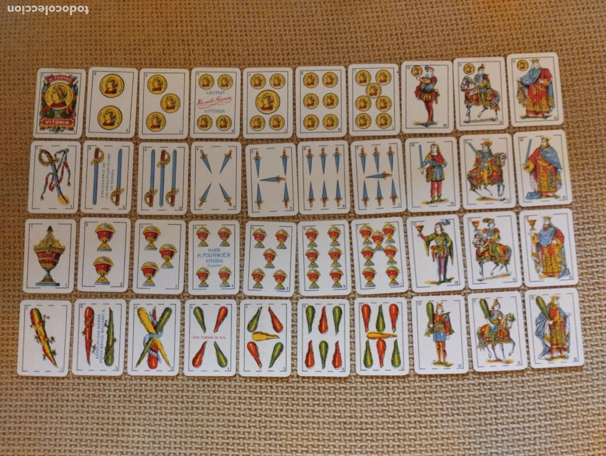 Barajas de cartas: Baraja Liliput Fournier Paido Bronquina