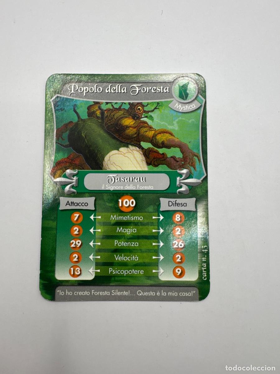 Barajas de cartas: GORMITI &ndash; TASARAU IL SIGNORE DELLA FORESTA &ndash; MYSTICA &ndash; CARTA N&ordm; 43 &ndash; ITALIANA