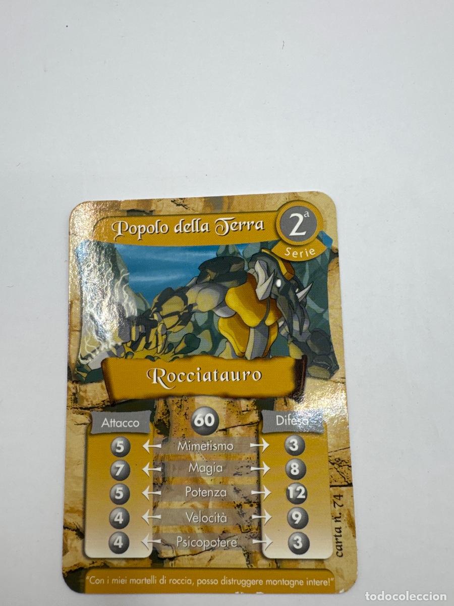 Barajas de cartas: GORMITI &ndash; ROCCIATAURO &ndash; 2&ordf; SERIE &ndash; POPOLO DELLA TERRA &ndash; CARTA N&ordm; 74 &ndash; ITALIANA