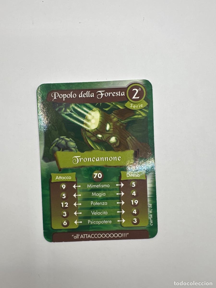 Barajas de cartas: GORMITI &ndash; TRONCANNONE &ndash; 2&ordf; SERIE &ndash; POPOLO DELLA FORESTA &ndash; CARTA N&ordm; 81 &ndash; ITALIANA