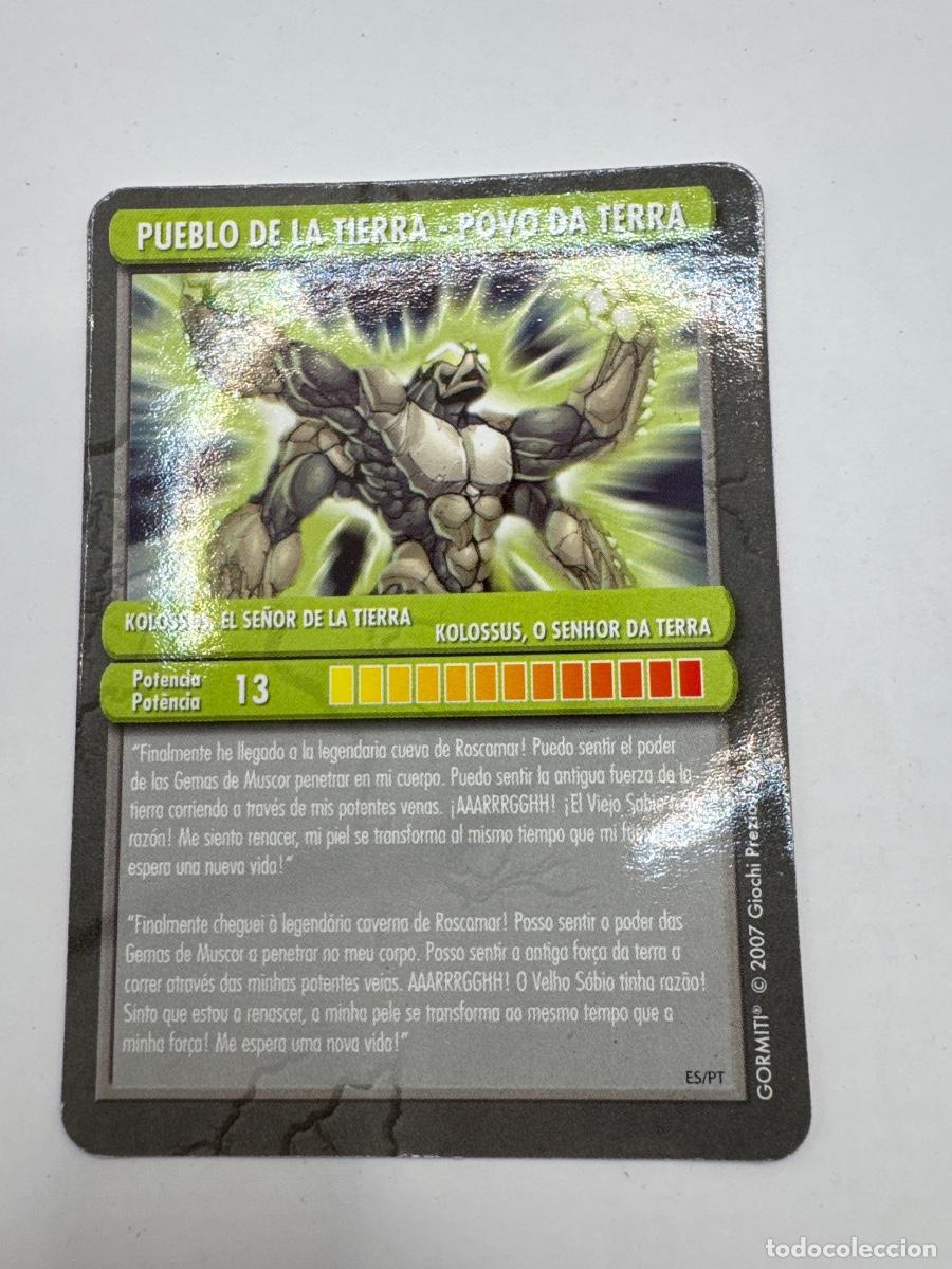 Barajas de cartas: GORMITI &ndash; KOLOSSUS EL SE&Ntilde;OR DE LA TIERRA &ndash; PUEBLO DE LA TIERRA &ndash; CARTA ESPA&Ntilde;OL PORTUGU&Eacute;S &ndash; 2007