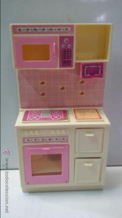 Barbie y Ken: MODULO COCINA CON PLACA HORNO Y MICROONDAS BARBIE - Foto 3
